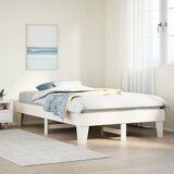 Maison Chic Posteljni okvir - Dvoposteljna postelja - Zakonska postelja brez vzmetnice bel 120x200 cm trdna borovina-J11209, (21775258) | Shoptok.si