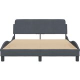  Okvir za krevet Dover tamnosivi 137x190 cm baršunasti | Eponuda.com