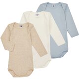 Petit Bateau Pižame & Spalne srajce BODY US ML PASTEL PACK X3 Večbarvna | Shoptok.si