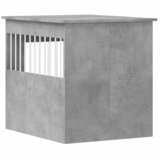 Namještaj s kavezom za pse siva boja betona 64,5x80x71cm drveni | shoptok.hr