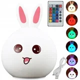Led rgb nočna lučka zajec z daljinskim upravljalnikom, usb polnjenje, (20710094)