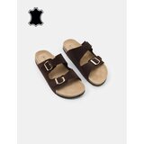 Sinsay Kožne natikače s dva antilop remena | shoptok.hr