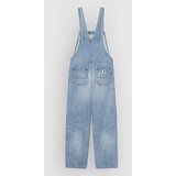 Carhartt WIP Bib Overall Straight Hlace z naramnicami iz džinsa blue burst washed | Shoptok.si