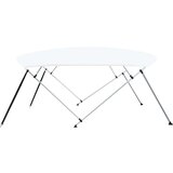 vidaXL Bimini tenda s 4 loki bela 243x(230-244)x137 cm | Shoptok.si