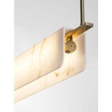 Nova Luce Kremno bela/medeninasta LED zatemnitvena viseča svetilka v marmornem dekorju Aider – | Shoptok.si