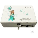  Personalizirana škatla spominov z imenom - darilo za rojstvo, krst ali rojstni dan otroka - 19. 20x30x10cm - 154309 | Shoptok.si
