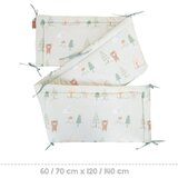 Roba Svijetlo zelena pamučna ograda za dječji krevet 170 cm Woodland Buddies – | shoptok.hr