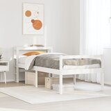  Krevet za starije s uzglavljem bijeli 75x190 cm borovina | shoptok.hr