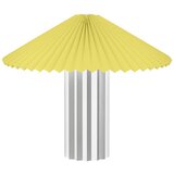Blomus Žuta /u srebrnoj boji stolna lampa s mogućnosti zatamnjivanja s tekstilnim sjenilom (visina 36 cm) Taite – Cijene