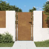 vidaXL vrtna vrata 105x205 cm corten jeklo | Shoptok.si