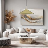  Visilica na sajli CAPITAL 1xGX53/15W/230V, prečnika 60 cm, zlatne boje | Eponuda.com