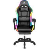  Kruger&Matz GX-150 gejmerska stolica crna LED masaža sa 7 točaka | shoptok.hr