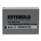 Extensilo baterija NB-10L za canon powershot SX40 / SX50 / G10, 800 mah | Shoptok.si