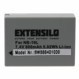 Extensilo baterija NB-10L za canon powershot SX40 / SX50 / G10, 800 mah