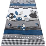 RugsX Preproge Preproga PETIT FARM Kmetija ŽIVALI modra 140x190 cm Modra | Shoptok.si