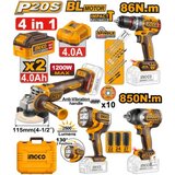 Ingco neto m cosli251192e aku set (buŠ 86nm+brus+ud odv 850nm+lampa) super ( COSLI251192E ) Cene