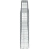  Obokane gabion košare 9 kosov 400x30x120/140cm pocinkano železo, (21000149) | Shoptok.si