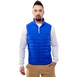 Glano Men's quilted vest - blue Cene