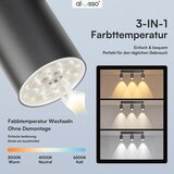 ALUSSO stropna svetilka s 3 vrtljivimi GU10 LED reflektorji | Shoptok.si