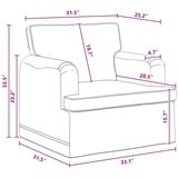 SOFA 2 pcs Tamno siva Metal | shoptok.hr