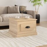 vidaXL Klubska mizica sonoma hrast 50x50x35 cm inženirski les Cene