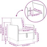  Set sofe s pohranom 2 kom. Krem Poliester | shoptok.hr