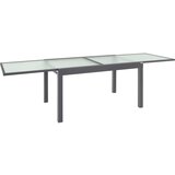 Ambia Garden VRTNA MIZA kovina, steklo antracit | Shoptok.si