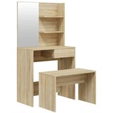  The Living Store Toaletna mizica komplet sonoma hrast 74,5x40x141 cm - Komplet Toaletnih Mizic, (21441857) | Shoptok.si