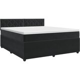  Boxspring krevet s madracem Crna 140 x 200 cm Baršun | shoptok.hr