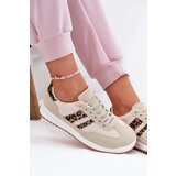 Boto EVENTO Women's Sneakers Made Of Eco Suede Leopard Beige Marinils | shoptok.hr
