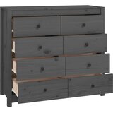  Bočni ormarić sivi 100x40x90 cm od masivne borovine | shoptok.hr