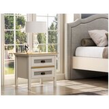 Hanah home Noćni ormarić krem - hrast - siva boja FRN 21016 | ePonuda.com