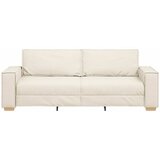 SOFA za 3 osobe Bež 220 cm Platnasta tkanina Slike