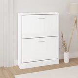 vidaXL Ormarić za cipele sjajni bijeli 59x17x108 cm konstruirano drvo Cijene
