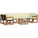  Set vanjskih sofa 8 kom. Prirodna i krem | shoptok.hr