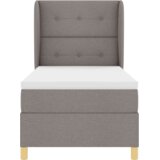  Krevet s uzdignutim podestom s madracem Taupe 100x200 cm Tkanina | shoptok.hr