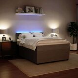 vidaXL Krevet s oprugama i madracem svjetlosivi 140x200 cm baršunasti | shoptok.hr
