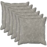  Presvlaka za jastuk 6 kom. HOUTEN Svjetlosiva 60 x 60 cm - Dizajn s paspulom Svjetlosiva 6 | shoptok.hr