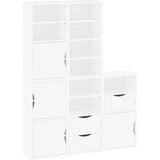  Bočni ormarići 5 kom ODDA bijeli 40x24x79 cm puno drvo bor | shoptok.hr