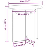  Stalak za biljke 2 pcs Betonska siva 40 x 40 x 40 cm | shoptok.hr