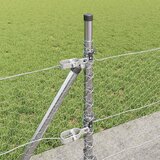  Heksagonalna ograda s betonskom osnovom 100 x 0,4 m Srebrna | shoptok.hr