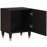 vidaXL Nočna omarica z vrati 2 pcs Črna 40 x 33 x 46 cm | Shoptok.si