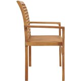  Klupa s krem bijelim jastukom 112 cm od masivne tikovine | shoptok.hr