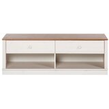 Støraa Bijela TV komoda od masivnog bora 137x47 cm Anita – Cijene