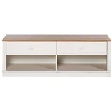 Bijela TV komoda od masivnog bora 137x47 cm Anita –