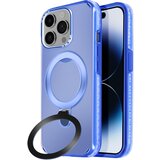 AVIZAR Ohišje MagSafe, odporno na udarce, za iPhone 14 Pro s stojalom, Modra, (5000012542) | Shoptok.si