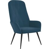  Stolica za opuštanje plava baršunasta | shoptok.hr