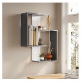 Hanah home Zidna polica Lisbon Anthracite White | Eponuda.com