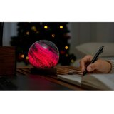 Gingko LED namizna svetilka v temni naravni barvi s steklenim senčilom (višina 13 cm) Stellar Ocean – | Shoptok.si