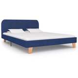 Maison Chic Posteljni okvir - Dvoposteljna postelja - Zakonska postelja modro blago 140x200 cm-J14750, (21769449) | Shoptok.si